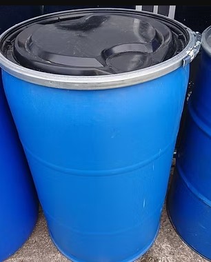 1. Plasttunna Blå 208l